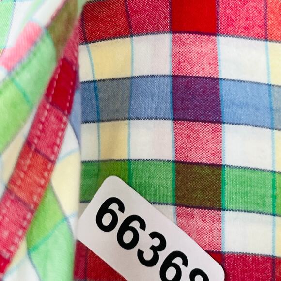 MURRAYS TOGGERY SHOP Shirt Mens L Plaid Nantucket Red Collection Cotton - Picture 13 of 13
